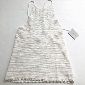 1.State white crochet halter top w